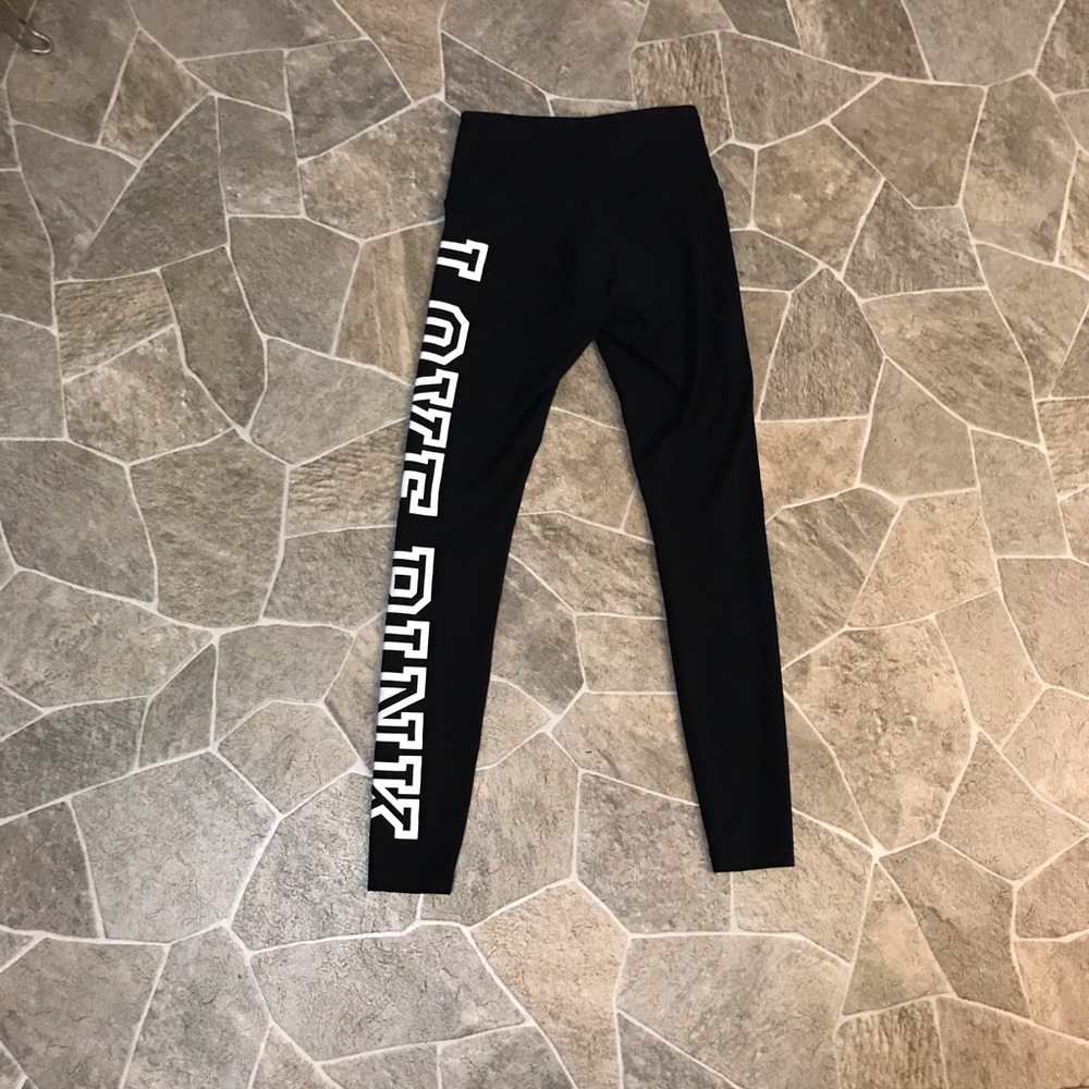 Pink Victoria Secret Black Leggings